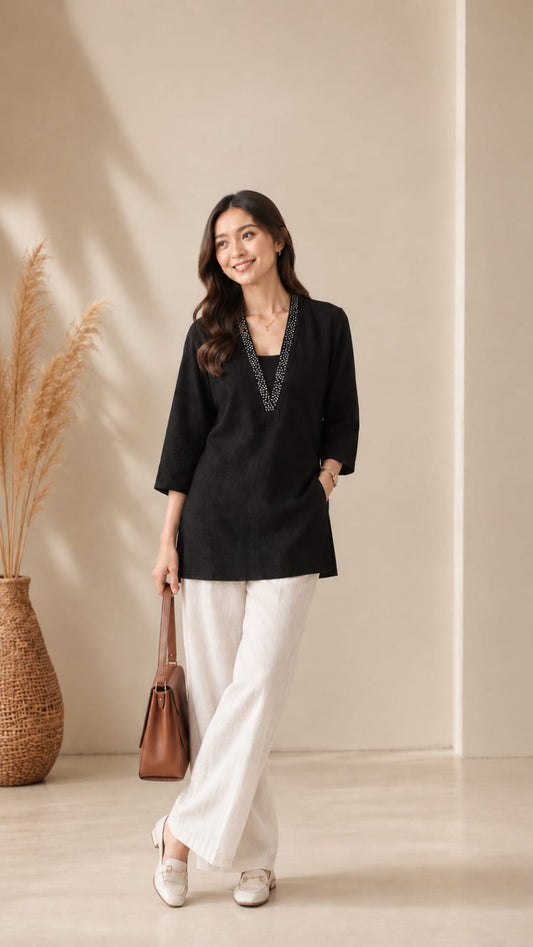 Noir Embellished Kurti